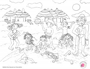 disegno-per-bambini-da-colorare-gratis-bambini-vacanza-mare