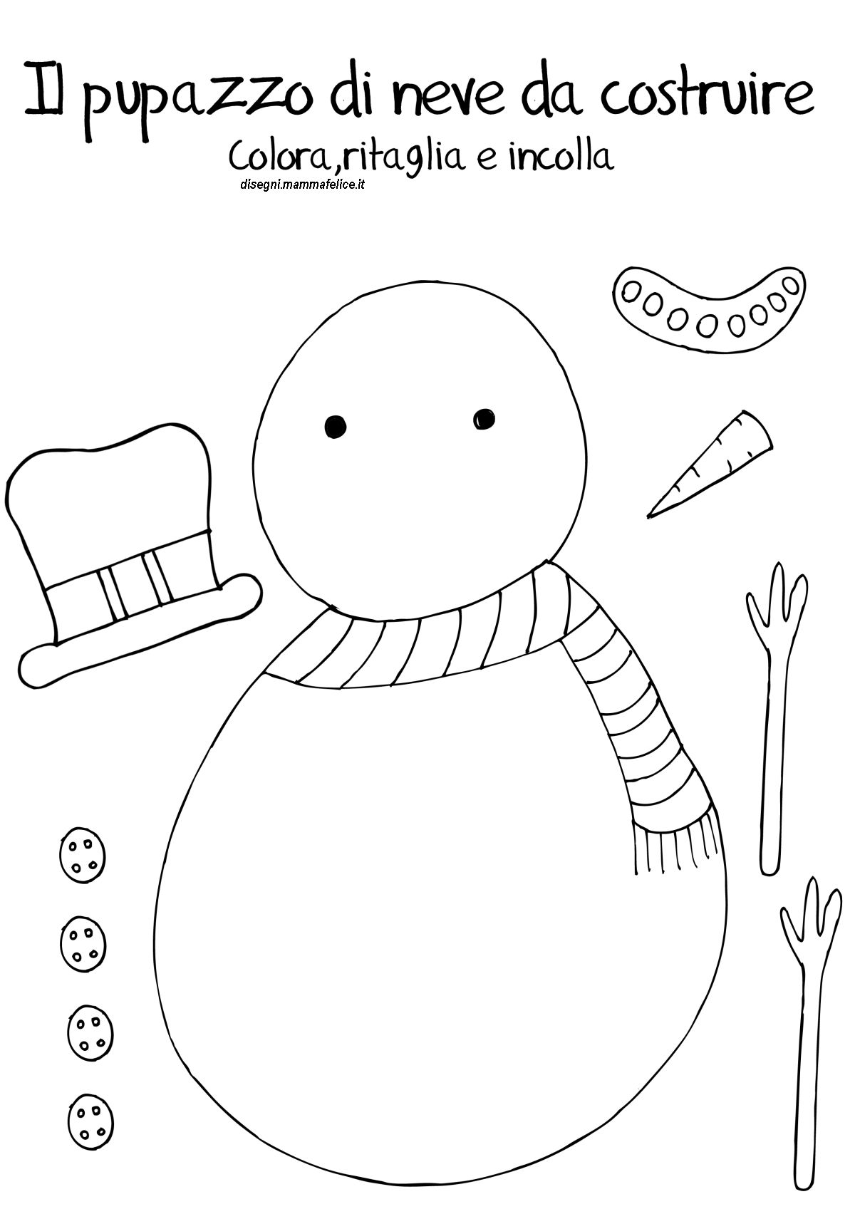 disegni-da-colorare-bambini-natale-pupazzo-di-neve