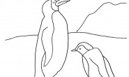 disegno-da-colorare-bambini-i-pinguini-del-polo-nord