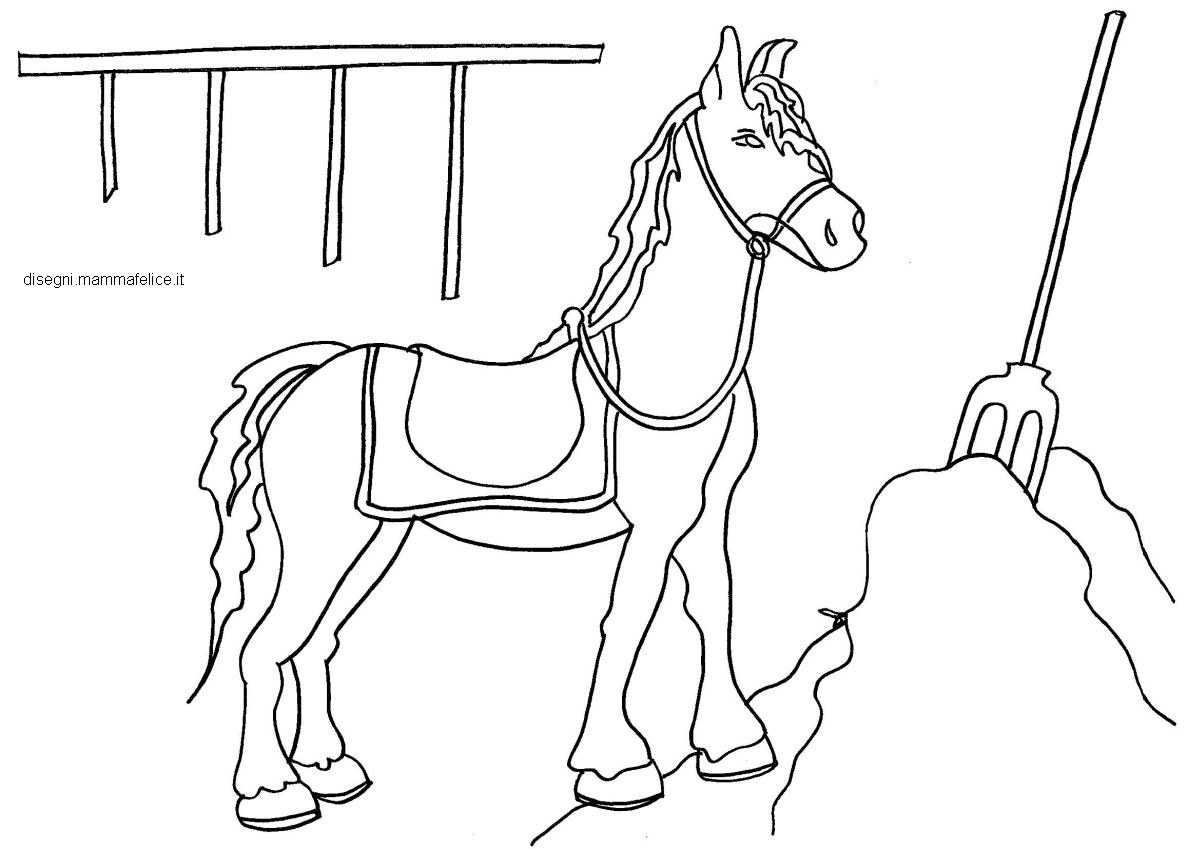 disegni-da-colorare-per-bambini-il-cavallo